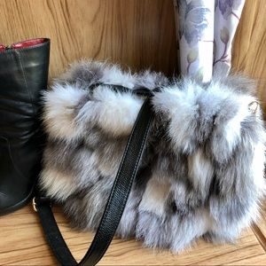 Faux fur crossbody